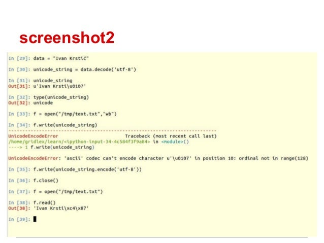 Unicode basics in python