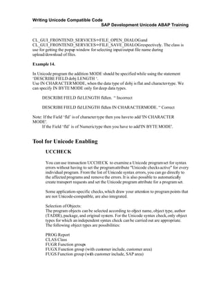 Unicode In Sap Abap1