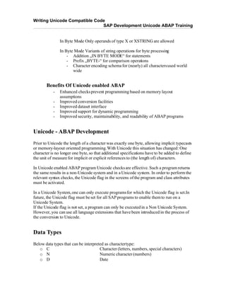 Unicode In Sap Abap1