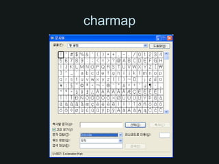 charmap