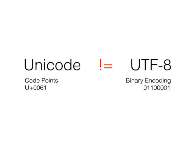 Character Encoding & Unicode - How to (╯° °)╯︵ ┻━┻ with dignity | PPT