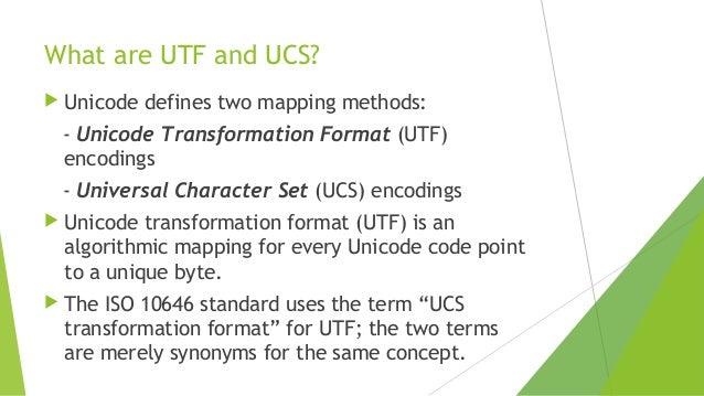 unicode fundamentals unicode transformation format