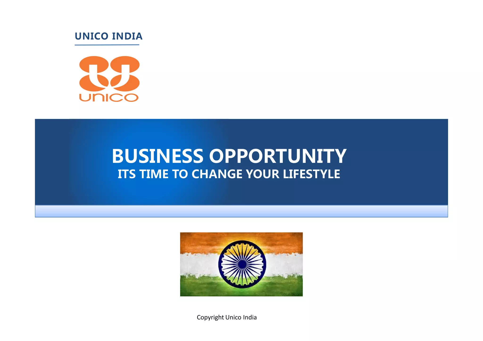 Unico india marketing plan | PDF