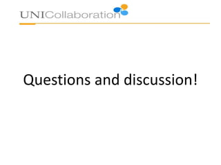 Questions and discussion!
 