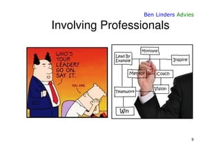 Ben Linders Advies

Involving Professionals




                                   9
 