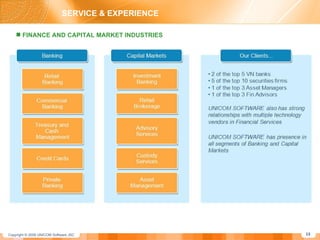 SERVICE & EXPERIENCE FINANCE AND CAPITAL MARKET INDUSTRIES 