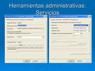 Herramientas administrativas: Servicios 