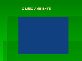 O MEIO AMBIENTE