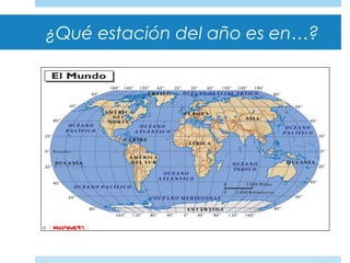 ¿Qué estación del año es en…?
 