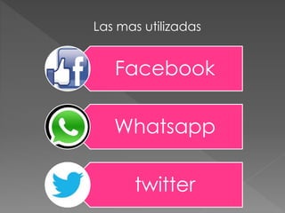 Facebook
Whatsapp
twitter
Las mas utilizadas
 