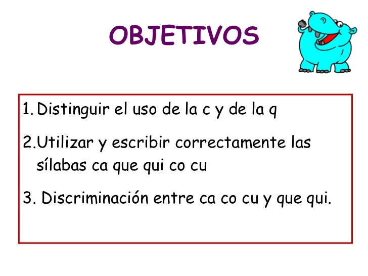 Resultado de imagen de regla ortografica ca co cu que qui