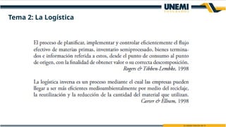 Tema 2: La Logística
 