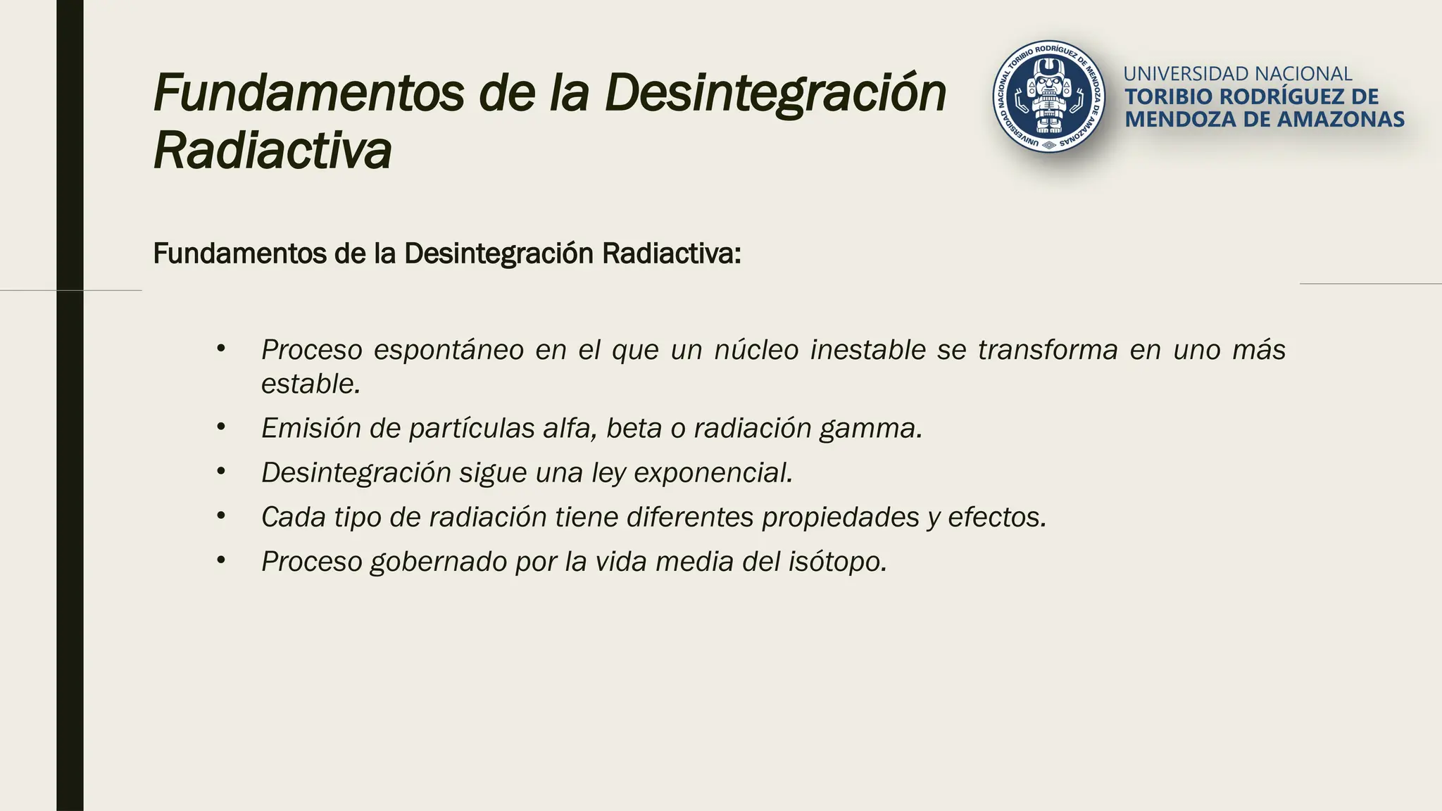 curva de decaimiento de radioisotopos radioactivos | PPTX