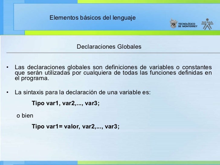 Resultado de imagen de c++ declaraciones globales