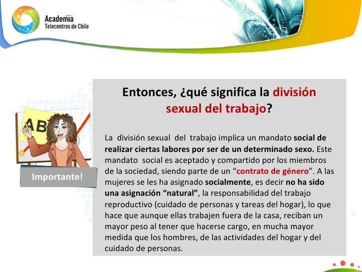 Unidad 1 División sexual del trabajo