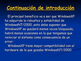 Unidad 1 WindowsXP