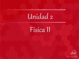 Unidad 2 Física II 