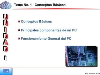 [object Object],[object Object],Tema No. 1  Conceptos Básicos ,[object Object],UNIDAD I 
