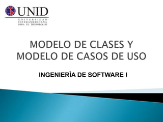 INGENIERÌA DE SOFTWARE I
 