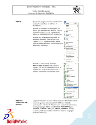 Servicio Nacional De Aprendizaje – SENA
Centro Colombo-Alemán
Programa de formación: SolidWorks
2
 