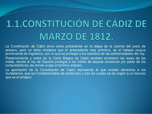 Unidad 1. tema origen historico del juicio de amparo 