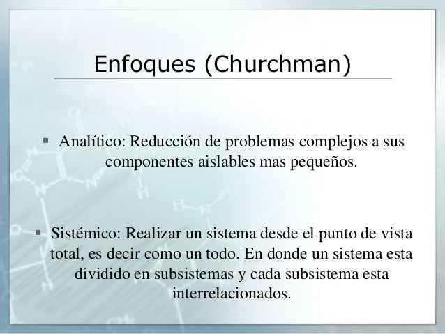 EL ENFOQUE DE SISTEMAS CHURCHMAN PDF