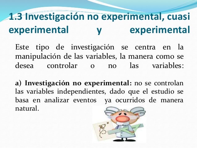 UNIDAD 1 TIPOS DE INVESTIGACION