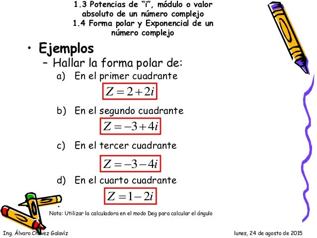 Forma Exponencial De Un Numero Complejo Calculadora