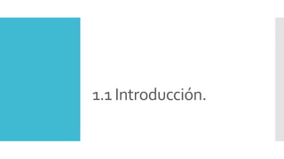 1.1 Introducción.
 