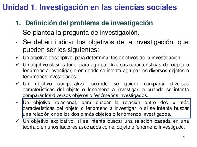 Unidad1. investigación en las ciencias sociales