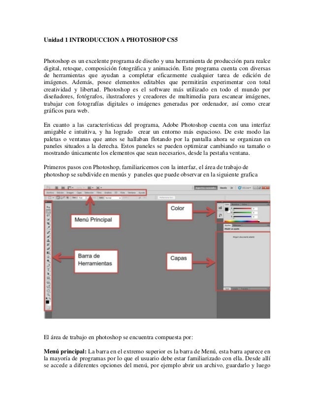 Unidad 1 Introducción A Photoshop Cs5