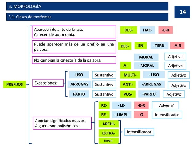 Analisis Morfologico De La Palabra Al