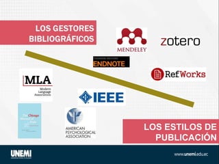 LOS ESTILOS DE
PUBLICACIÓN
 
