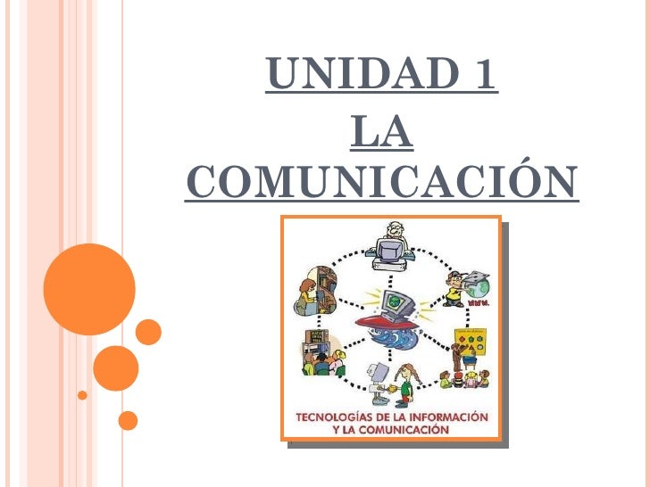 Unidad 1 la comunicación Unidad 1 la comunicación
