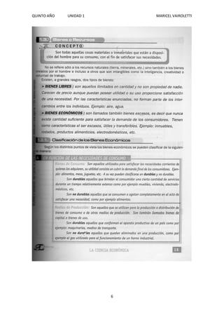 QUINTO AÑO UNIDAD 1 MARICEL VAIROLETTI
6
 
