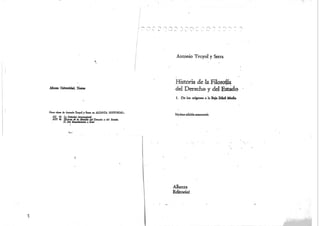 Historia de la Filosofía del Derecho - Truyol y Serra
