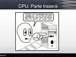 CPU: Parte trasera
 