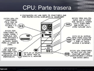 CPU: Parte trasera
 