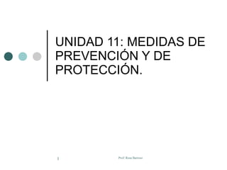 UNIDAD 11: MEDIDAS DE PREVENCIÓN Y DE PROTECCIÓN. 