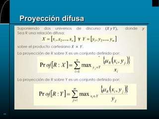 44
Proyección difusa
 