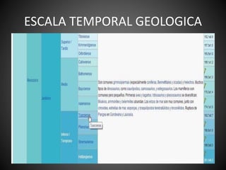 ESCALA TEMPORAL GEOLOGICA
 