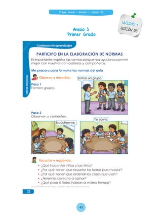 Anexo 3
Primer Grado
UNIDAD 1
SESIÓN 03
40
Primer Grado - Unidad 1 - Sesión 03
 
