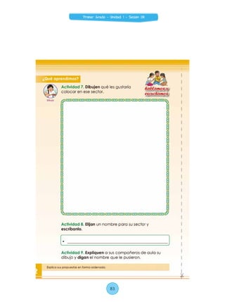 83
Primer Grado - Unidad 1 - Sesión 08
 