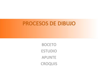 BOCETO ESTUDIO APUNTE CROQUIS 