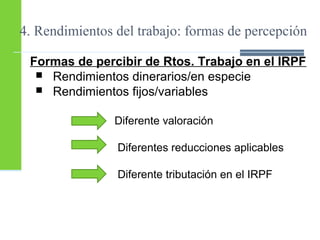 Rendimientos del Trabajo en el IRPF (España, 2012)