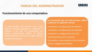 Unidad 1 Tema 2 sistemas y operaciones para unemi | PDF