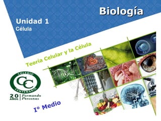 I° Medio
BiologíaBiología
Unidad 1
Teoría Celular y la Célula
Célula
 