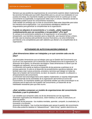 ACTIVIDADES DE AUTOEVALUACION