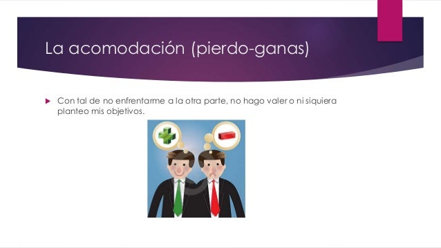 Resultado de imagen para la acomodacion en conflicto