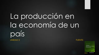 La producción en
la economía de un
país
UNIDAD 2 FUENTE:
 